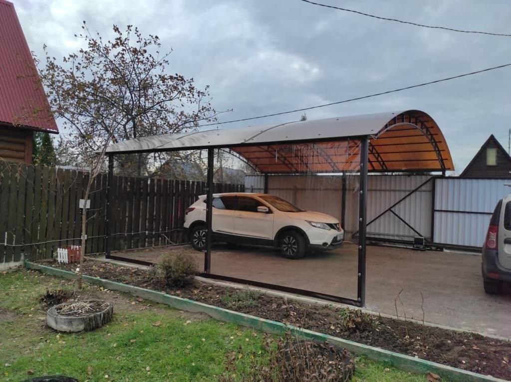 Прозрачные шторы ПВХ для навеса под автомобиль в Луховицах